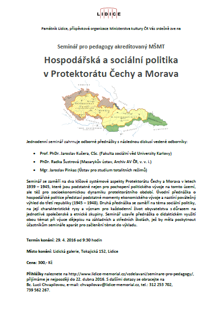 Hospodářská a sociální politika v Protektorátu Čechy a Morava
